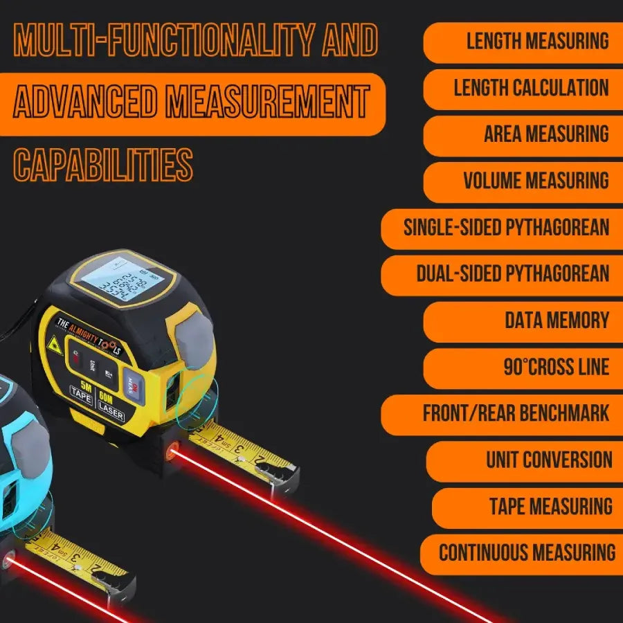 The Almighty Ruler® | Laser Tape Measure Ruler for DIY & Home Projects ...