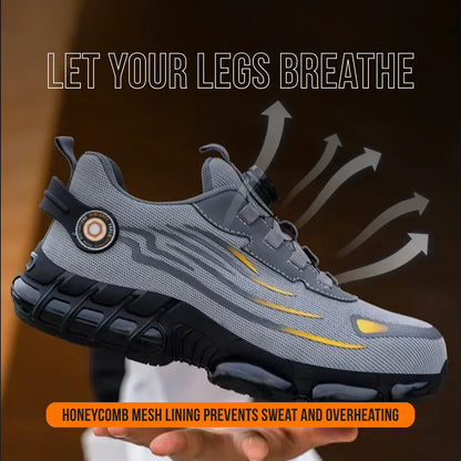 Breathable gray athletic shoe with honeycomb mesh lining for sweat prevention