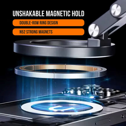 Magnetic phone mount with double-row ring design and N52 strong magnets on a smartphone