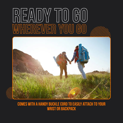 Two hikers with backpacks walking outdoors in sunlight, ready for travel and adventure gear.