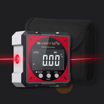 Rechargeable digital level with laser and LCD display by The Almighty Tools